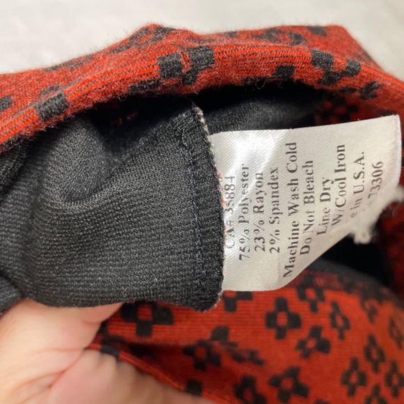 Uncle Frank Womens Bell Sleeve Dress Sz XL Mock Neck Shift Style Fall pattern - Picture 5 of 9